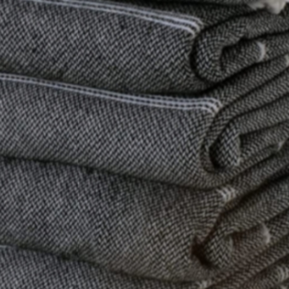 Quick Dry Beach Towel Turkish Cotton Flat Weave Peshtemal Black Striped Pool Spa - Picture 5 of 7